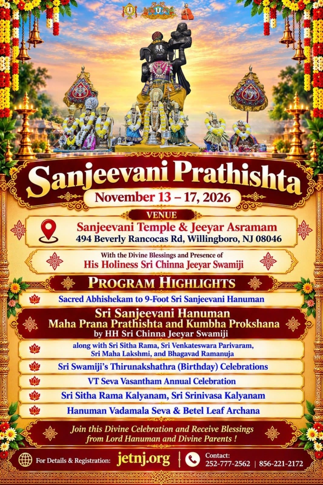 Sanjeevani Prathishta · Nov 13–17