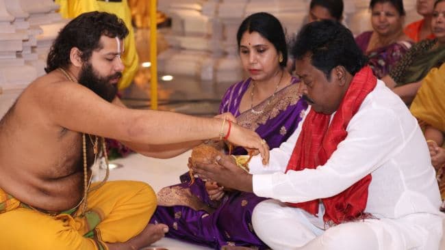 Devotees Participated in Pooja