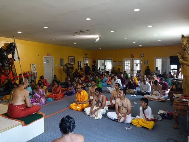HH Sri Chinna Jeeyar Swa:mi:ji at the Asramam