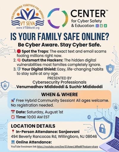 Is Your Family Safe Online? — Cyber Safety Session