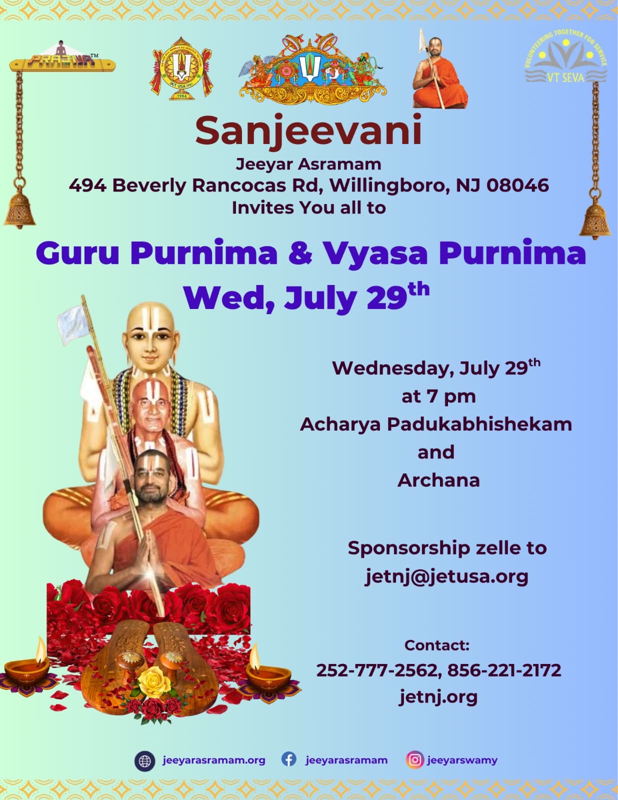 Guru Purnima & Vyasa Purnima