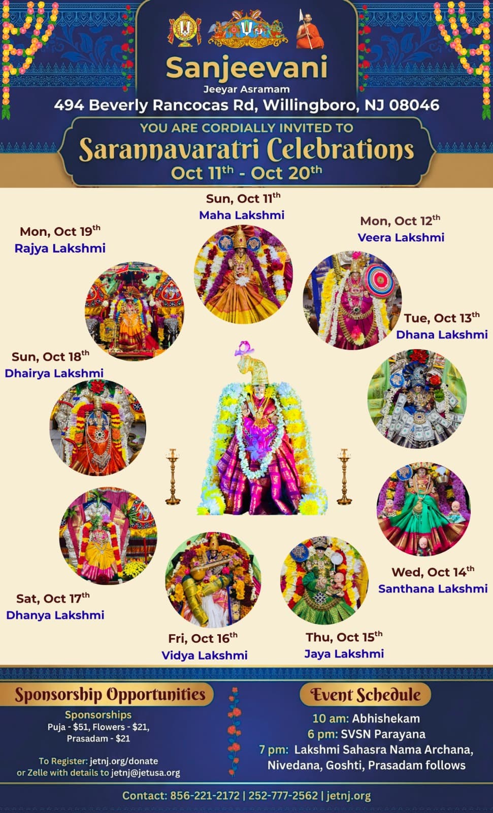 Sarannavaratri Celebrations — Oct 11–20