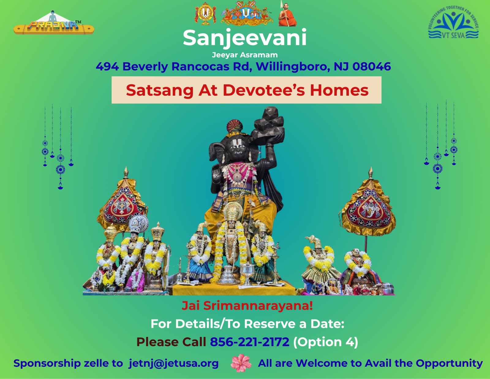 Satsang at Devotee's Homes