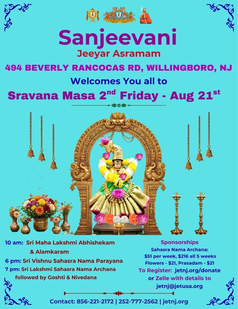 Sravana Masa 2nd Friday — Sri Vara Lakshmi Pu:ja