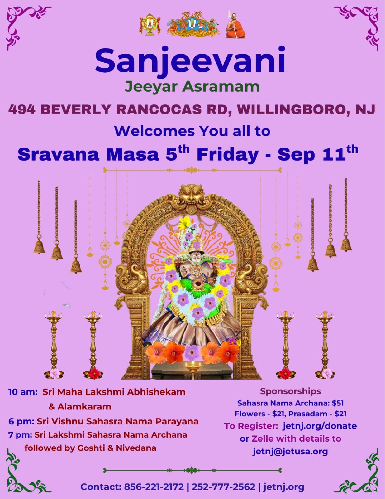 Sravana Masa 5th Friday — Sri Lakshmi Pu:ja