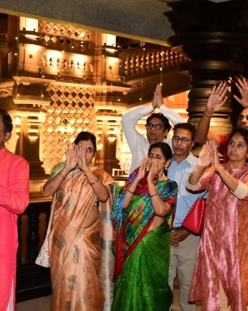 Devotees at the Statue of Equality