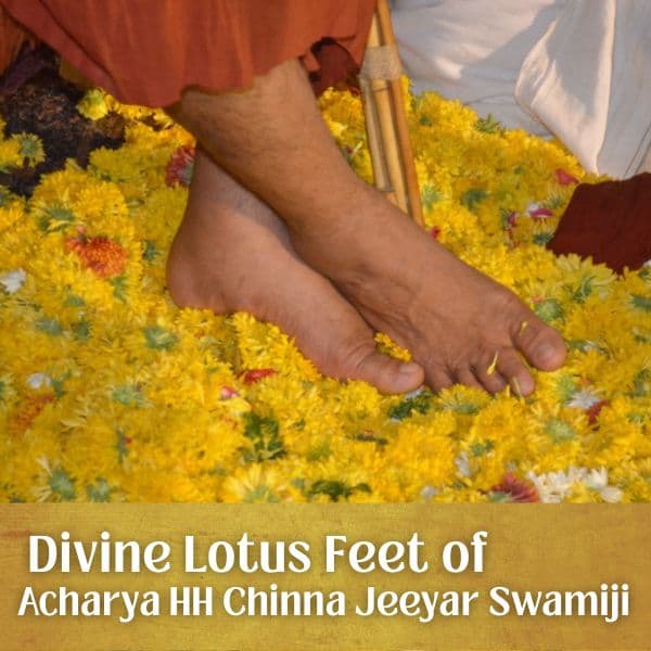 The Divine Lotus Feet of Acharya HH Chinna Jeeyar Swamiji