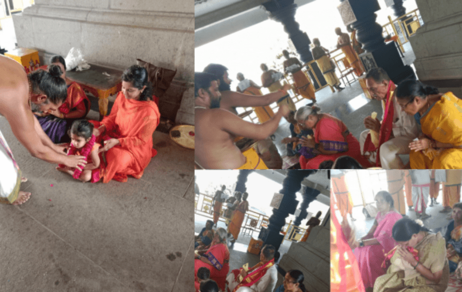 Yathindra Pravanam Vande Devotees Participate in Arjitha Sevas with Divine Devotion